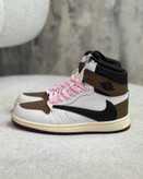 کتونی air jordan1 قهوه ای سفید