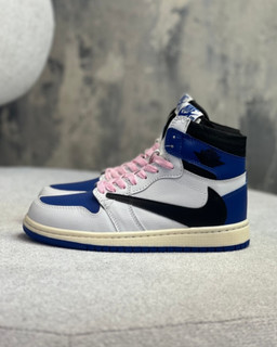 کتونی Air jordan x Travis آبی سفید